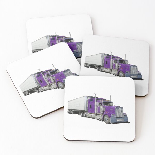 Item preview, Purple Kenworth Truck designed and sold by SandraWarmerdam.