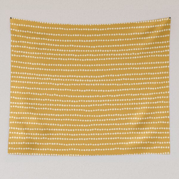 Item preview, Smudgy Dotted Ink Stripes Pattern in Goldenrod Mustard designed and sold by kierkegaard.
