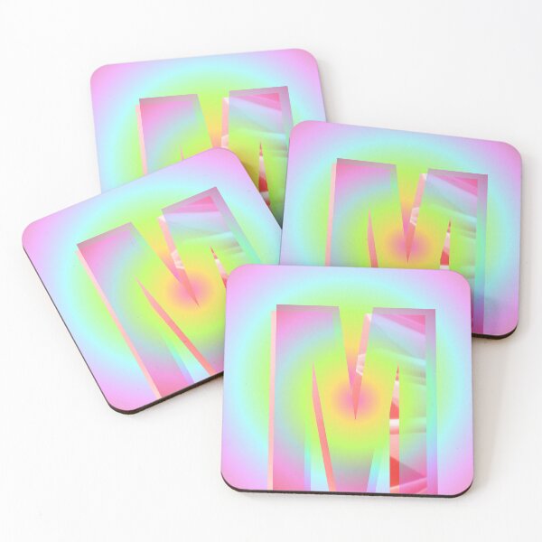Item preview, Letter M Rainbow bright colors designed and sold by Jaxybear.