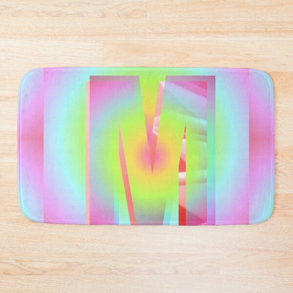 Item preview, Letter M Rainbow bright colors designed and sold by Jaxybear.