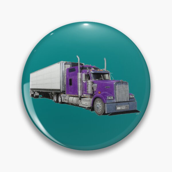 Item preview, Camioneta Kenworth morada (verde azulado) designed and sold by SandraWarmerdam.