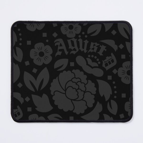 Item preview, Agust D Lotus Charm Pattern Black designed and sold by loonylunaART.