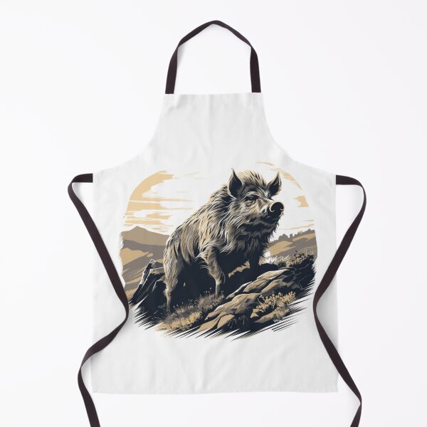 Item preview, wild boar designed and sold by ValerianVibes.