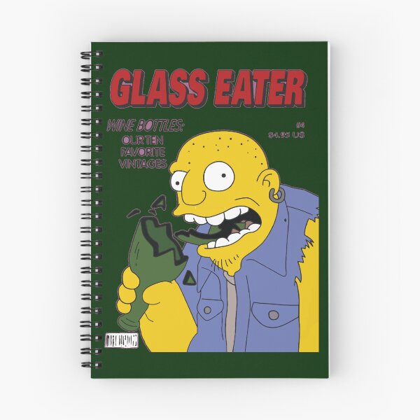 Item preview, Glass Eater Divertida revista inspirada en Los Simpson de dibujos animados de los 90 designed and sold by IveGotItGifts.
