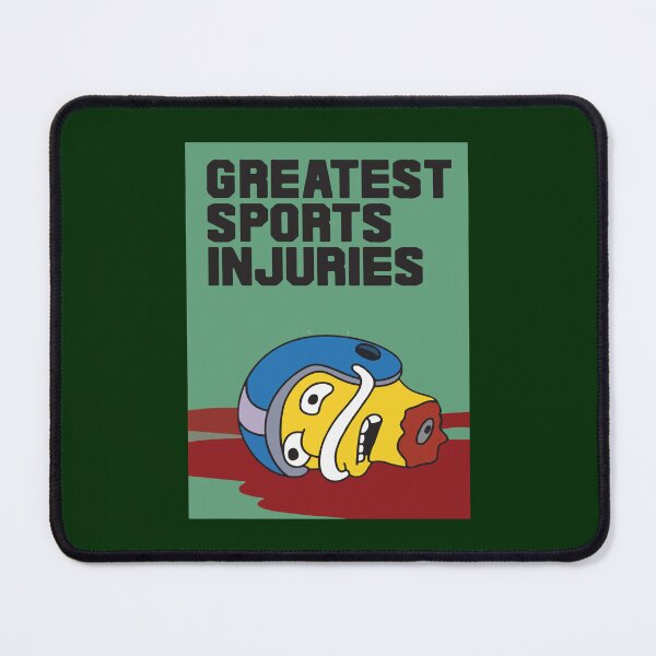 Item preview, Greatest Sports Injuries Funny The Simpsons Inspired Magazine From 90_s Cartoons designed and sold by IveGotItGifts.