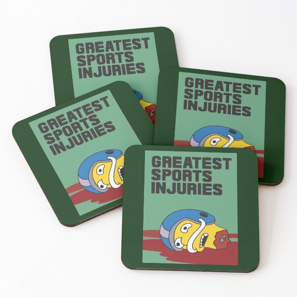 Item preview, Greatest Sports Injuries Funny The Simpsons Inspired Magazine From 90_s Cartoons designed and sold by IveGotItGifts.