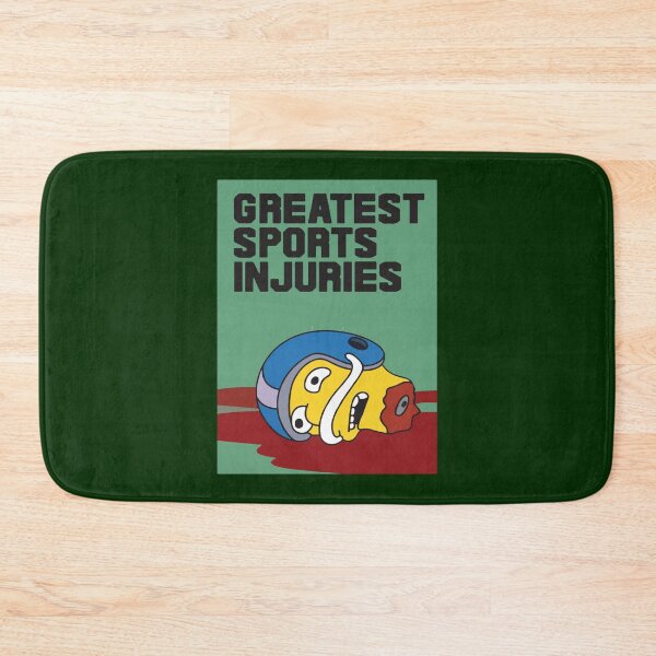 Item preview, Greatest Sports Injuries Funny The Simpsons Inspired Magazine From 90_s Cartoons designed and sold by IveGotItGifts.