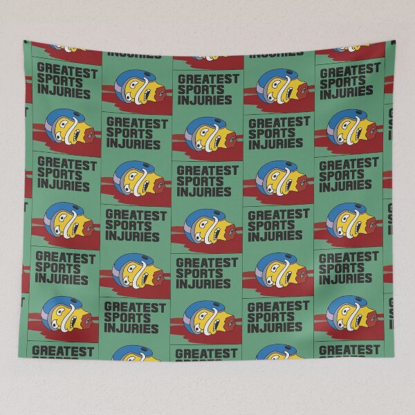 Item preview, Greatest Sports Injuries Funny The Simpsons Inspired Magazine From 90_s Cartoons designed and sold by IveGotItGifts.