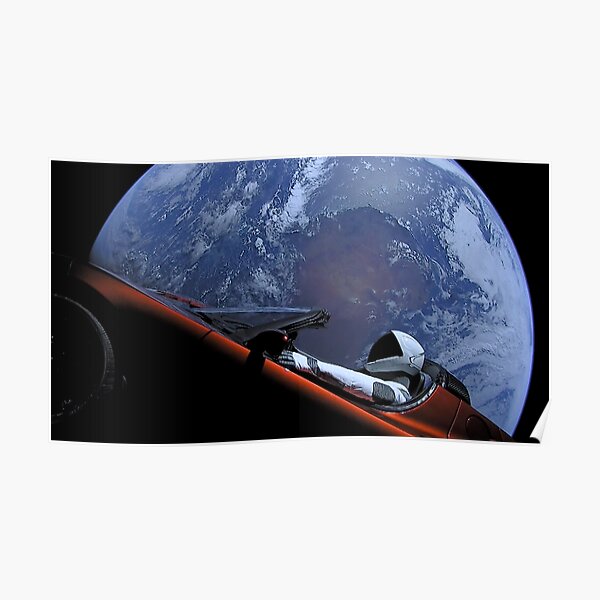 The SpaceX Starman Poster