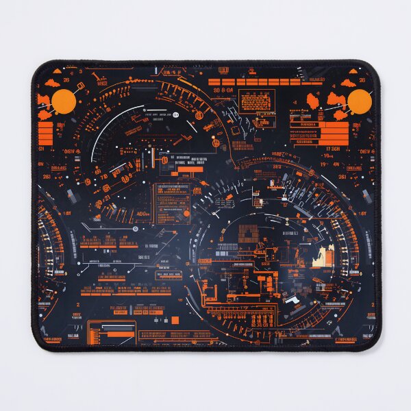 Item preview, Chrono-Tech Dreamscape: Futuristic Sci-Fi Seamless Pattern designed and sold by AlienSkinEyes.