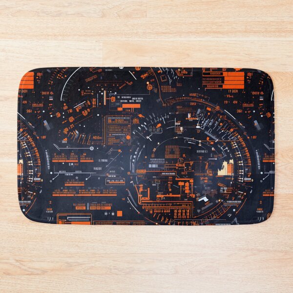 Item preview, Chrono-Tech Dreamscape: Futuristic Sci-Fi Seamless Pattern designed and sold by AlienSkinEyes.