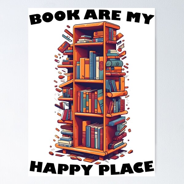 Item preview, Books are my happy place designed and sold by UltimateWorld.