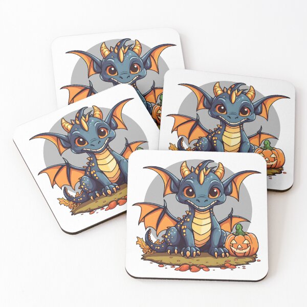 Artikelvorschau, Frecher Halloween-Drache mit Jack-O-Laterne entworfen und verkauft von Everything Dragon Shop.