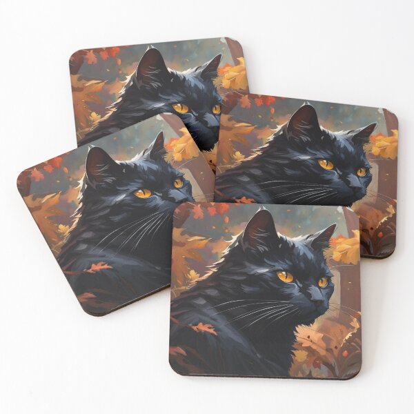 Item preview, Black Cat In A Autmn Forest designed and sold by Gabriela McDaniel.