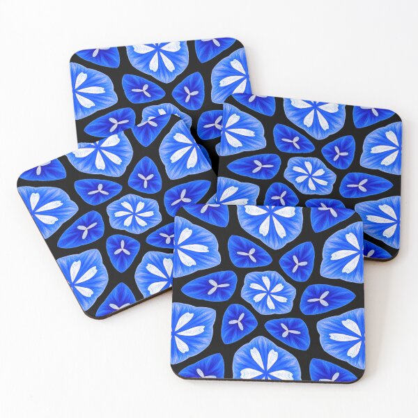 Item preview, Abstract Blue Flower Pattern designed and sold by Patternflower.