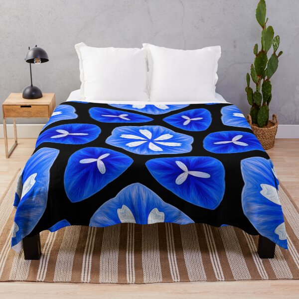 Item preview, Abstract Blue Flower Pattern designed and sold by Patternflower.