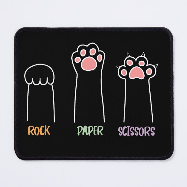 Item preview, Rock Paper Scissors Hand Game Cute Paw Funny Cat designed and sold by oldpussboss.