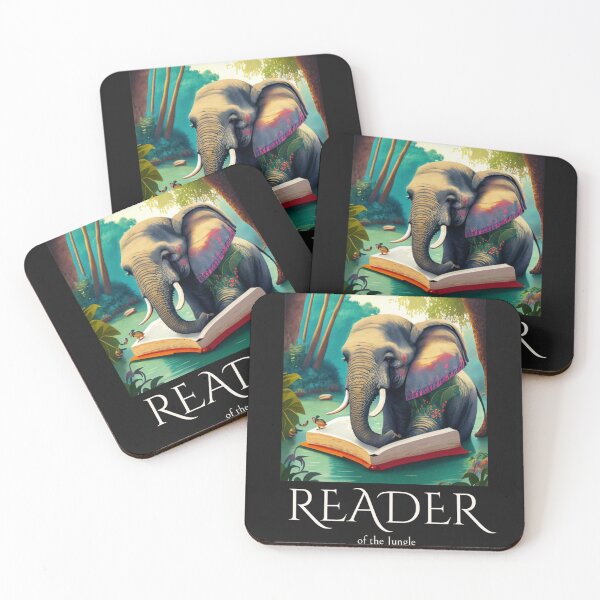 Item preview, elephant reader of the jungle designed and sold by bhanu03.