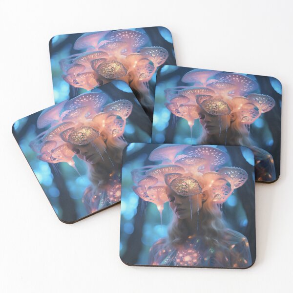 Item preview, Beautiful woman in the forest designed and sold by WallWhimsyWorks.
