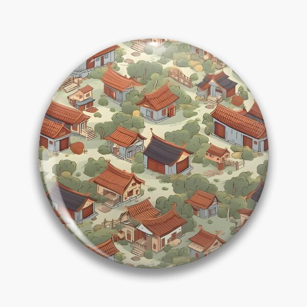 Item preview, Traditional Chinese Village Pattern - Gift for China Lover designed and sold by AITeeGenius.