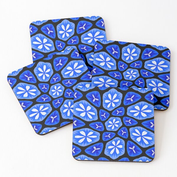 Item preview, Abstract Blue Flower Pattern designed and sold by Patternflower.