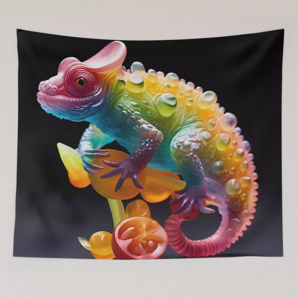 Item preview, "Sweet Chameleon in Technicolor" designed and sold by Art-Vortex-fr.