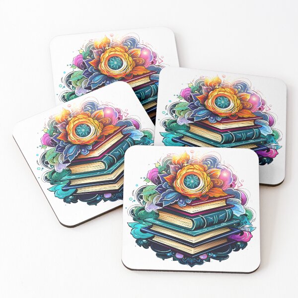 Item preview, Galactic Petals: The Symbiosis of Books and Celestial Flora designed and sold by MDartists.