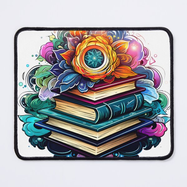 Item preview, Galactic Petals: The Symbiosis of Books and Celestial Flora designed and sold by MDartists.