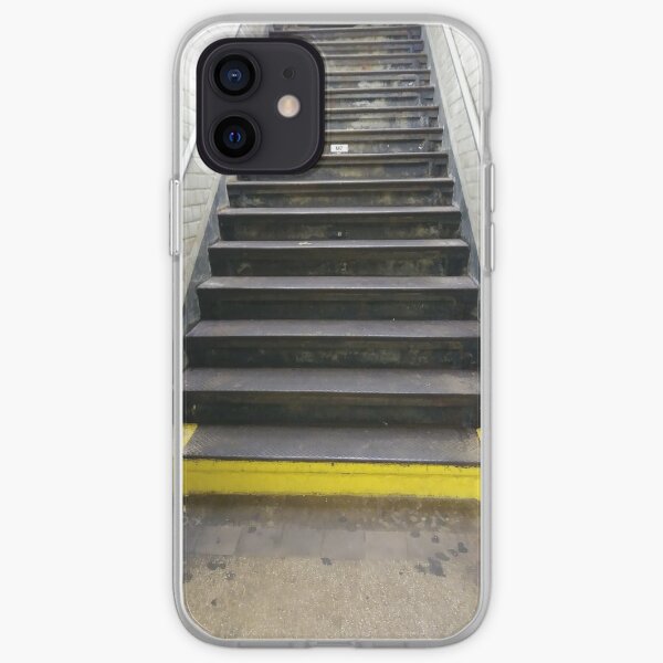 Stairs, New York, Manhattan, Brooklyn, New York City, architecture, street, building, tree, car,   iPhone Soft Case