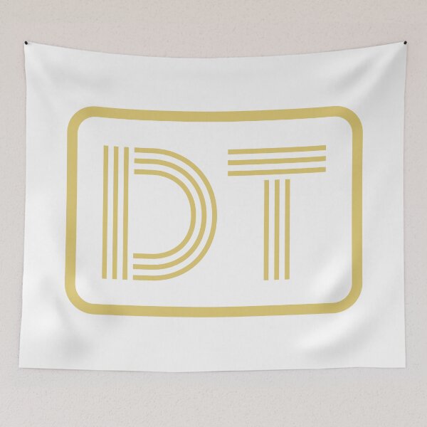 Item preview, DT Initials Gold Geometric Letters designed and sold by Jeallan Designs.