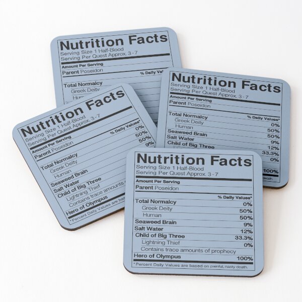Item preview, Half Blood Nutrition Guide Percy  designed and sold by SofiyahEmberton.