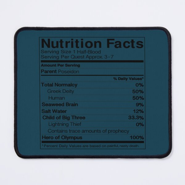 Item preview, Half Blood Nutrition Guide Percy designed and sold by SofiyahEmberton.