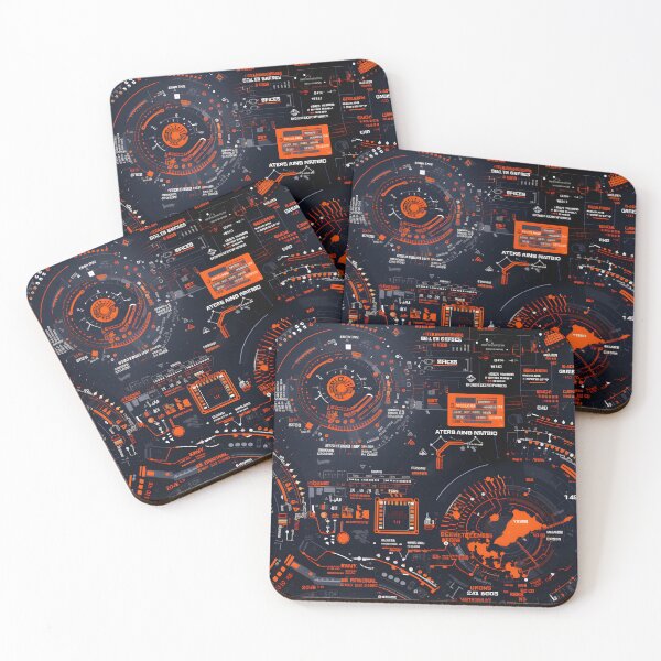 Item preview, Chrono-Tech Dreamscape: Futuristic Sci-Fi Seamless Pattern designed and sold by AlienSkinEyes.