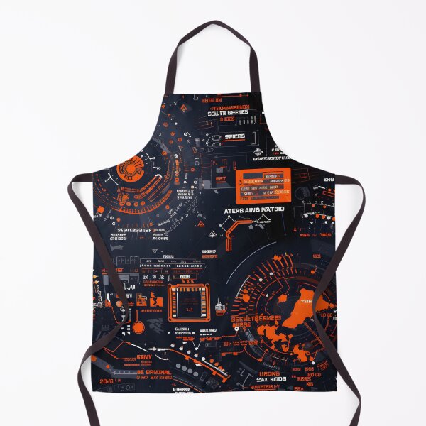 Item preview, Chrono-Tech Dreamscape: Futuristic Sci-Fi Seamless Pattern designed and sold by AlienSkinEyes.