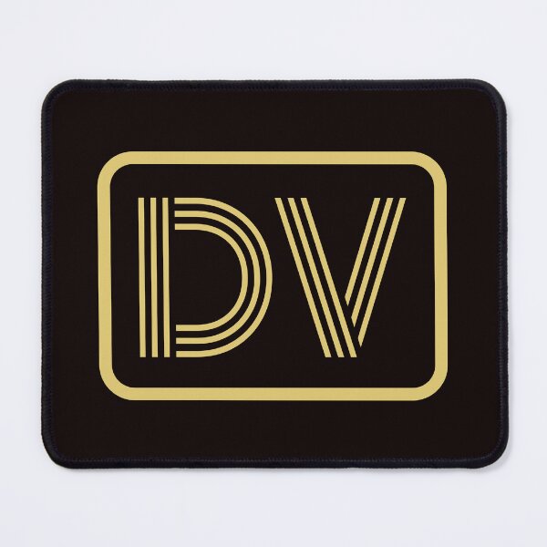 Item preview, DV Initials Gold Geometric Letters designed and sold by Jeallan Designs.