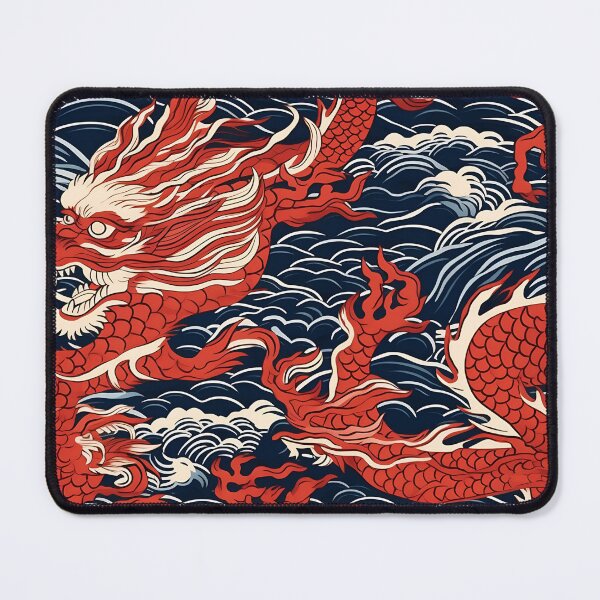 Artikelvorschau, Traditionelles chinesisches rotes Drachenmuster – Geschenk für China-Liebhaber entworfen und verkauft von AITeeGenius.