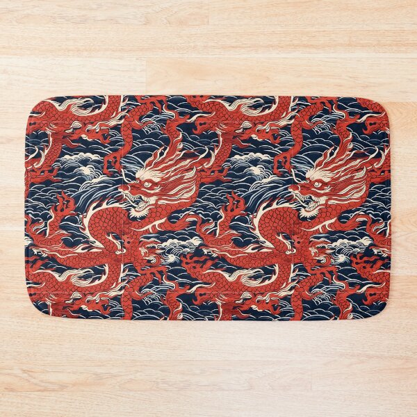 Item preview, Traditional Chinese Red Dragon Pattern - Gift for China Lover designed and sold by AITeeGenius.