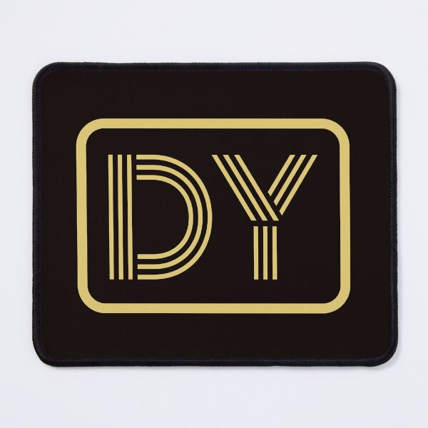 Item preview, DY Initials Gold Geometric Letters designed and sold by Jeallan Designs.