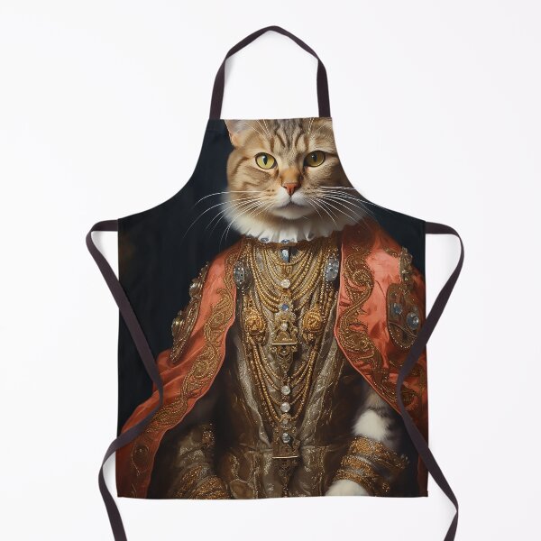 Item preview, Royal cat designed and sold by WallWhimsyWorks.