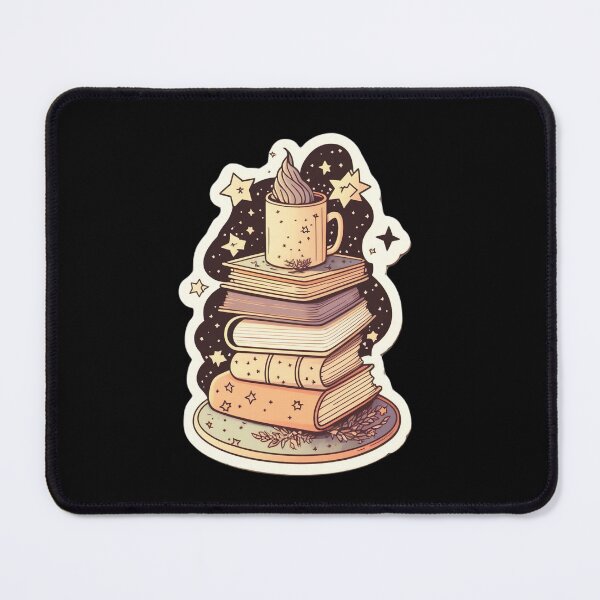 Item preview, Vintage Stack of Books and Coffee Cream designed and sold by witch-night.