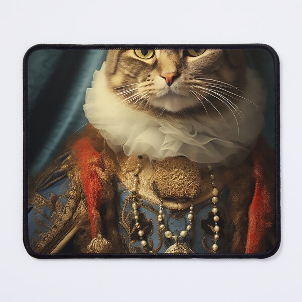 Item preview, Royal cat designed and sold by WallWhimsyWorks.