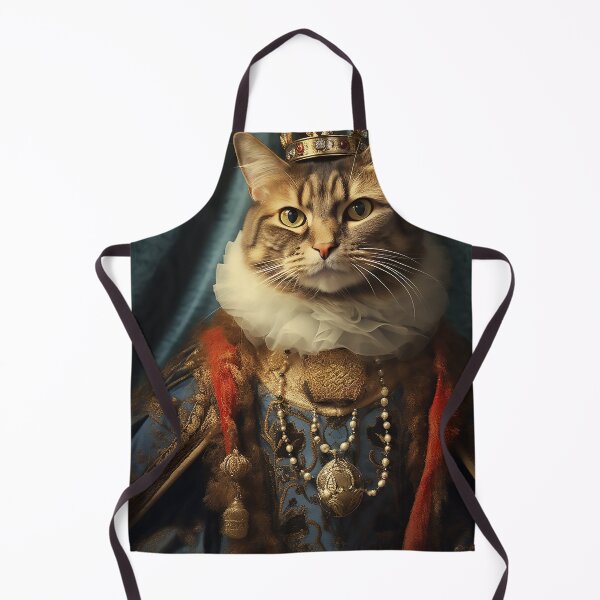 Item preview, Royal cat designed and sold by WallWhimsyWorks.