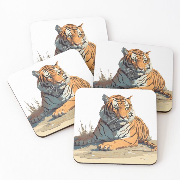 Item preview, tiger lay down on ground designed and sold by lighte.