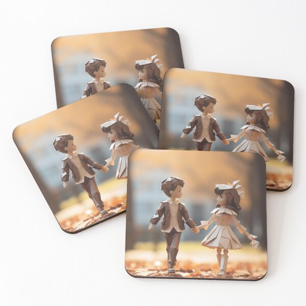 Item preview, The childhood sweethearts walked hand in hand on the camp designed and sold by WallWhimsyWorks.