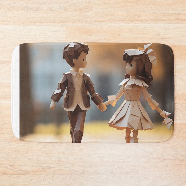 Item preview, The childhood sweethearts walked hand in hand on the camp designed and sold by WallWhimsyWorks.