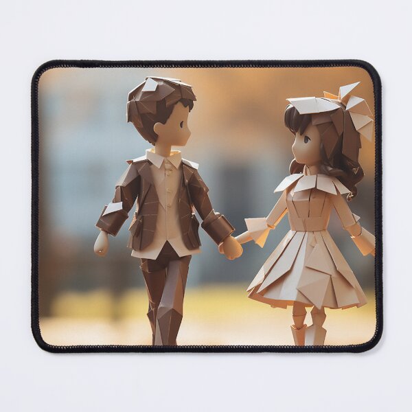 Item preview, The childhood sweethearts walked hand in hand on the camp designed and sold by WallWhimsyWorks.