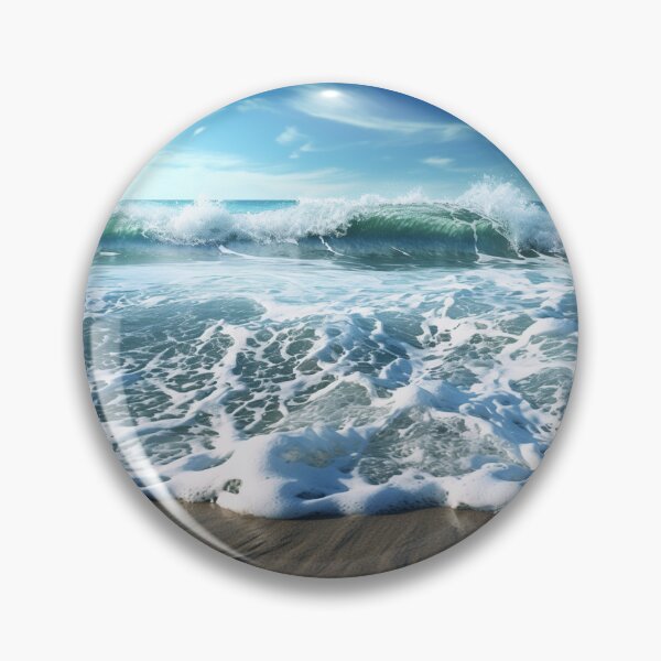 Item preview, Sea Waves Sunny Day Coast Landscape designed and sold by LudwikeArts.