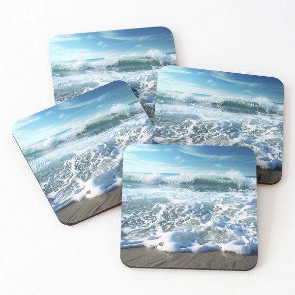 Item preview, Sea Waves Sunny Day Coast Landscape designed and sold by LudwikeArts.