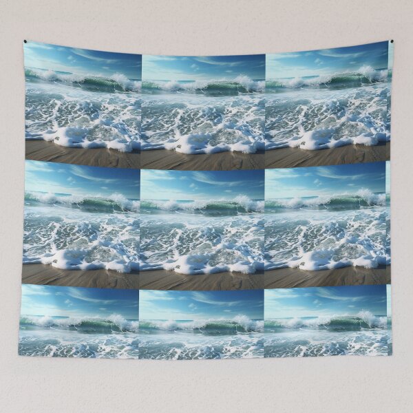 Item preview, Sea Waves Sunny Day Coast Landscape designed and sold by LudwikeArts.