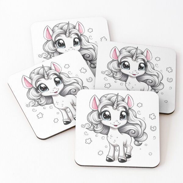 Item preview, Minimal Pink Unicorn  designed and sold by inaraya22.